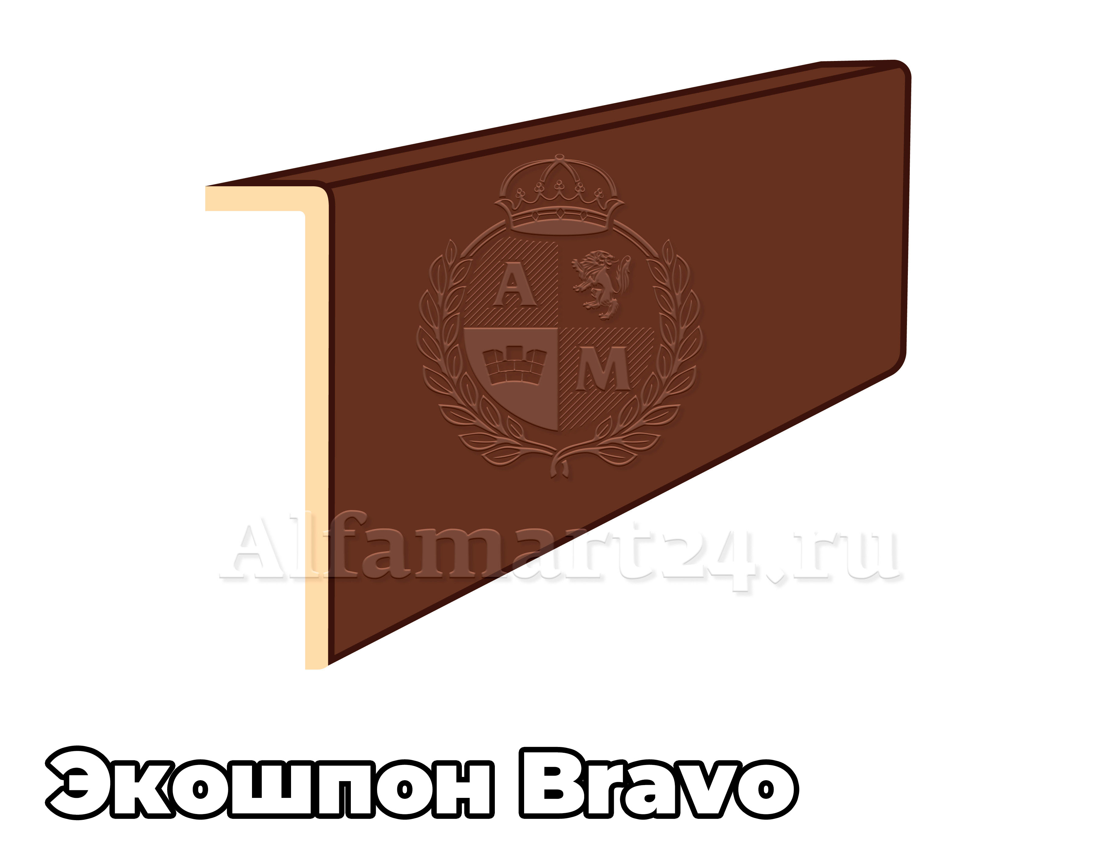 Наличник Bravo (Т) 2150x70x8 мм прямоугольный - 1 штука