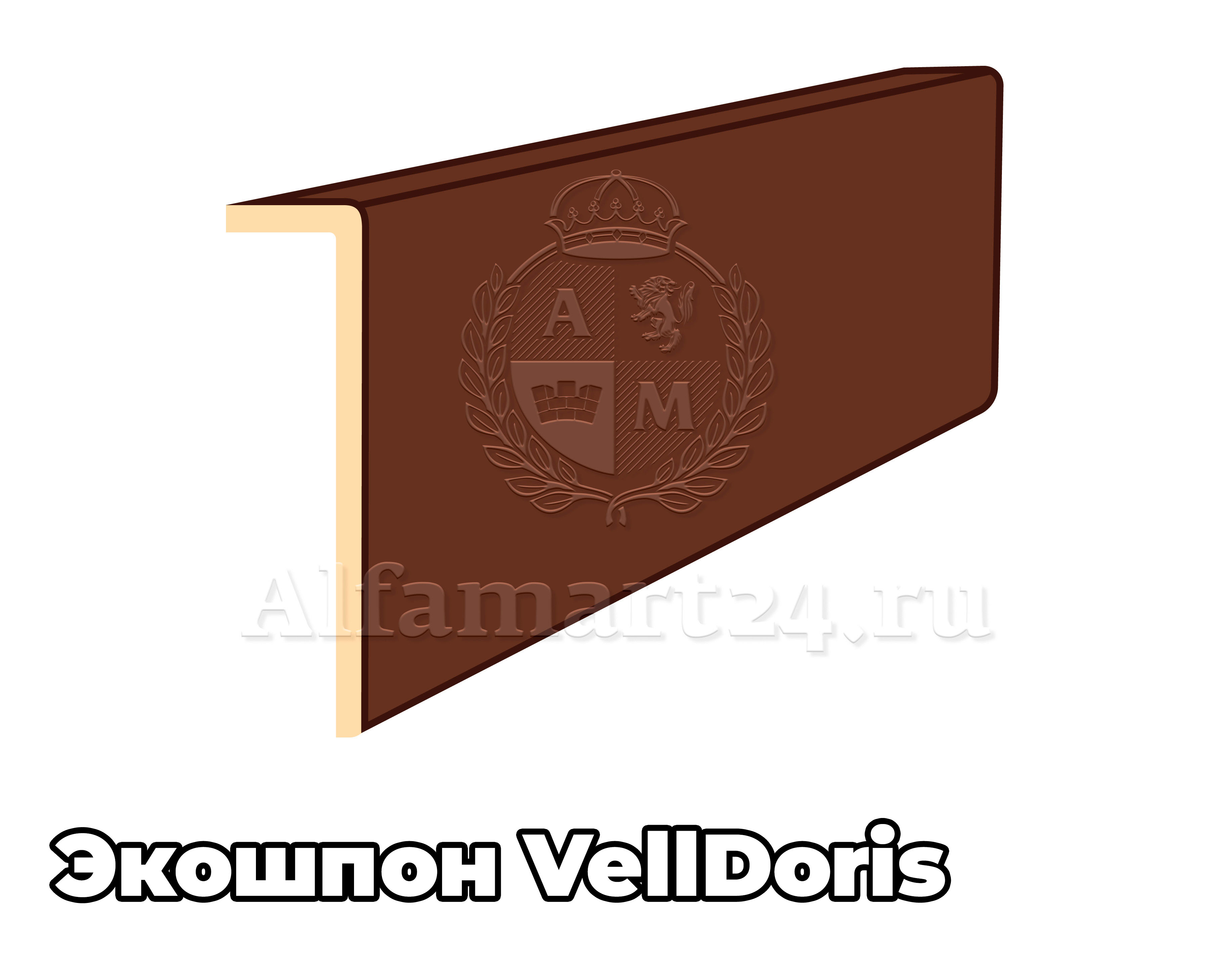 Наличник Velldoris экошпон (Т) 2200x70x25 мм ( В цвет двери ) - 1 штука