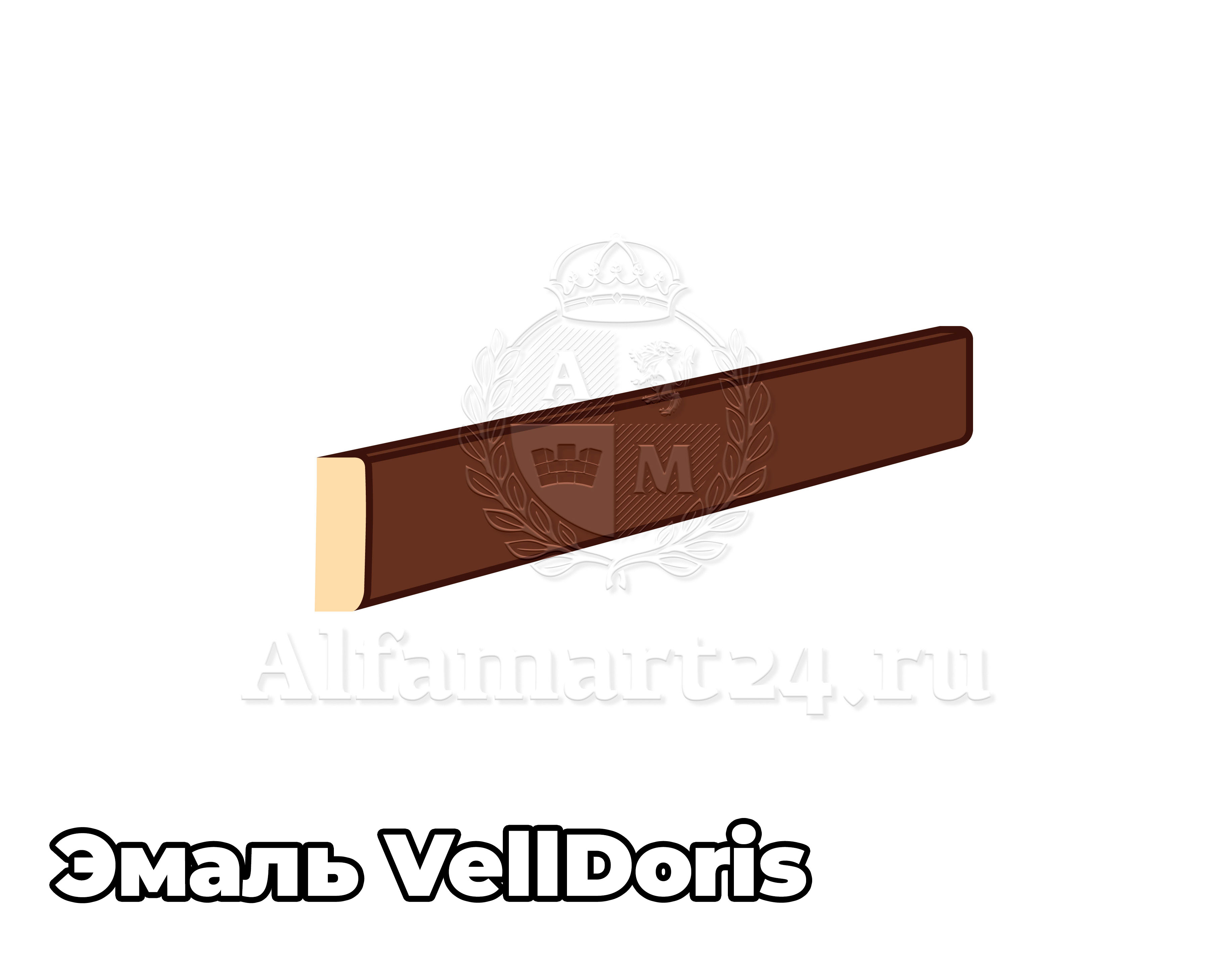 Притворная планка VellDoris эмаль 2100x30x10 мм (В цвет двери) - 1 штука