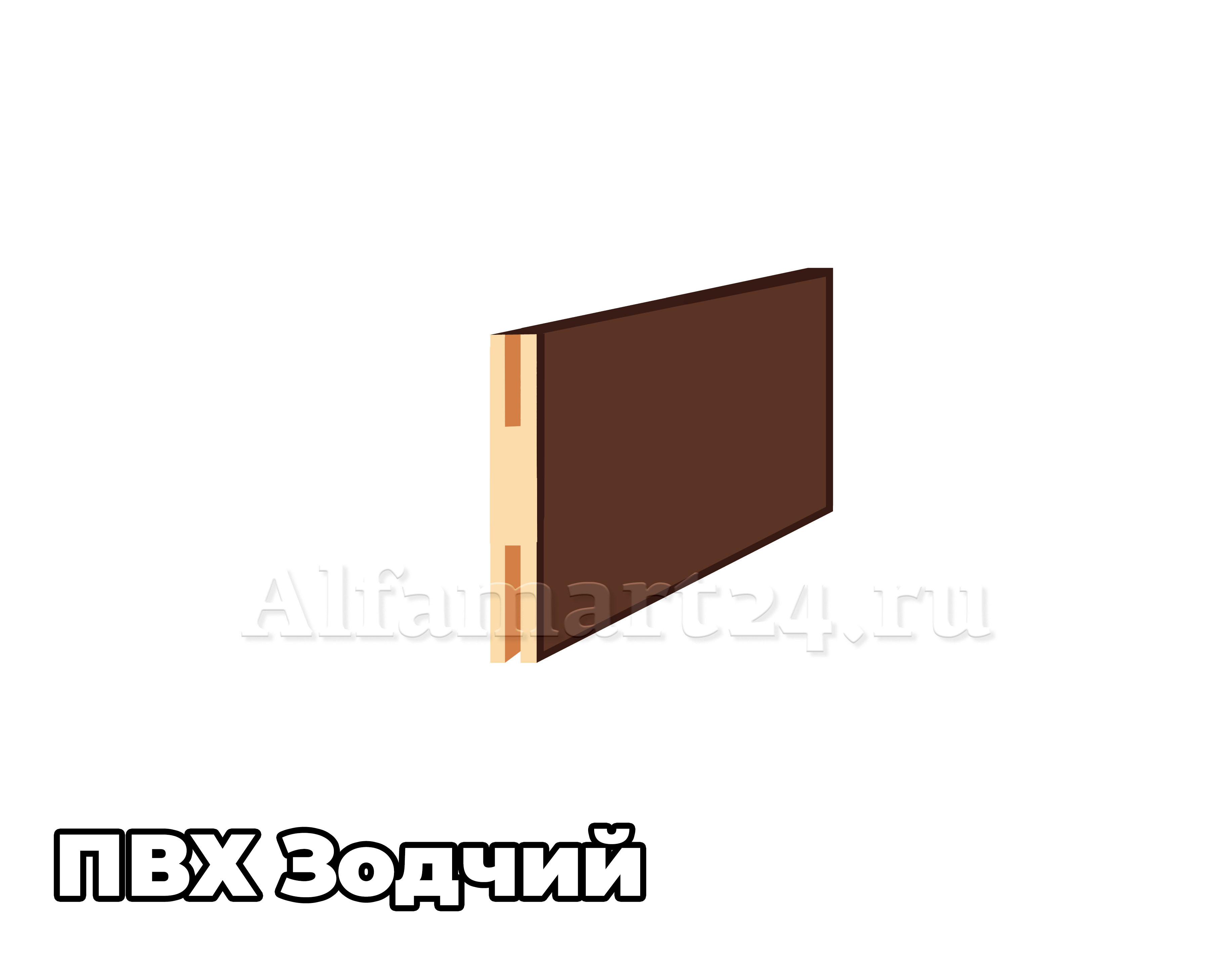 Доборный элемент Зодчий (Т) 90x2050 мм (в цвет двери) - 1 штука