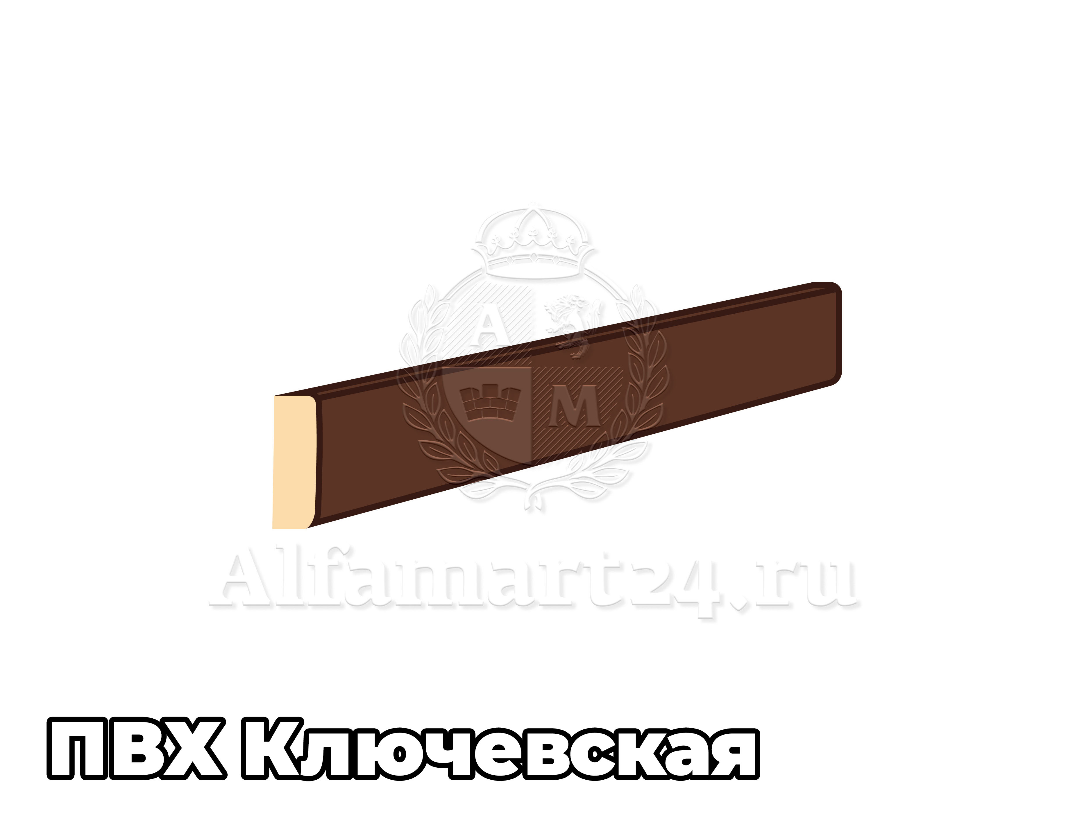 Притворная планка Ключевская 10х45х2070 (В цвет двери) - 1 штука