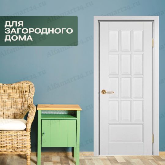 Дверь из массива ольхи ОКА глухая Лондон (Эмаль белая) инструкция